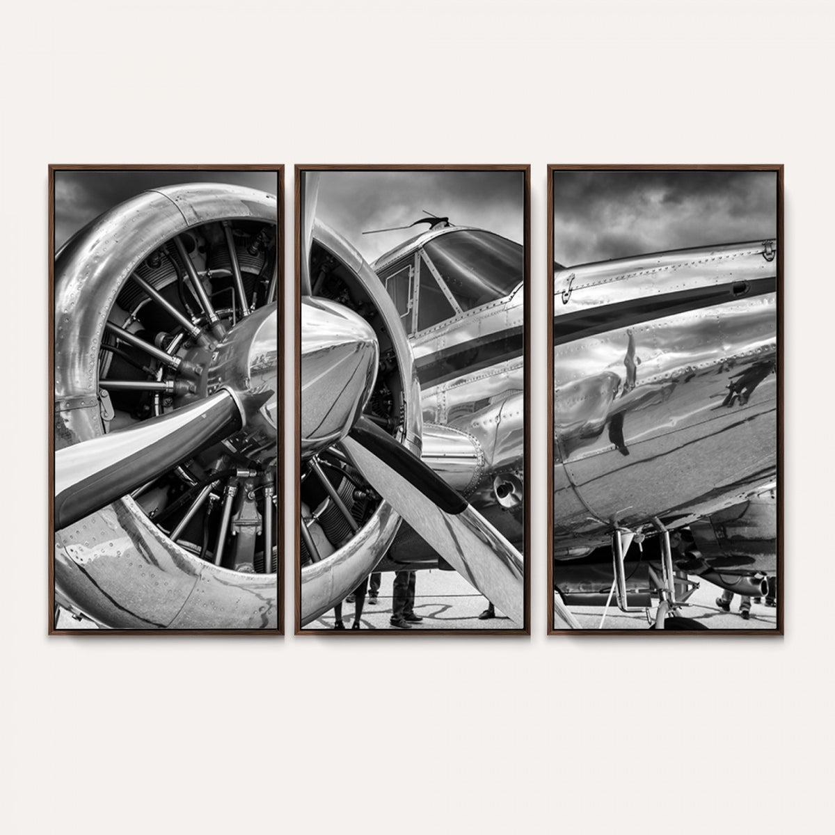 40672-MGV-CV-36X24 - Vintage Antique Airplane Wall Art Canvas Print