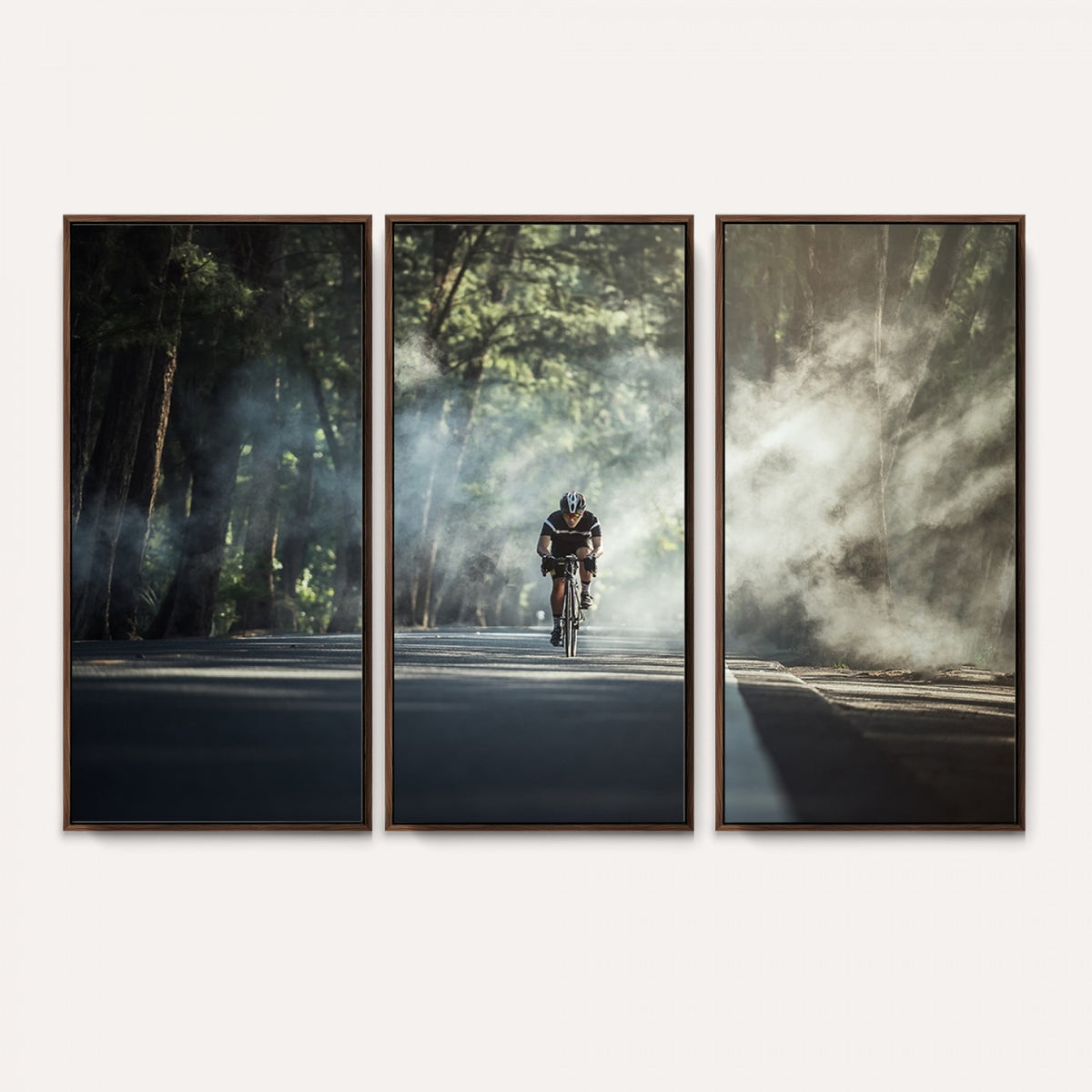 60298-MGV-CV-36X24 - Cycling Road Bike in the Morning, Cycling Road Bike Canvas Print