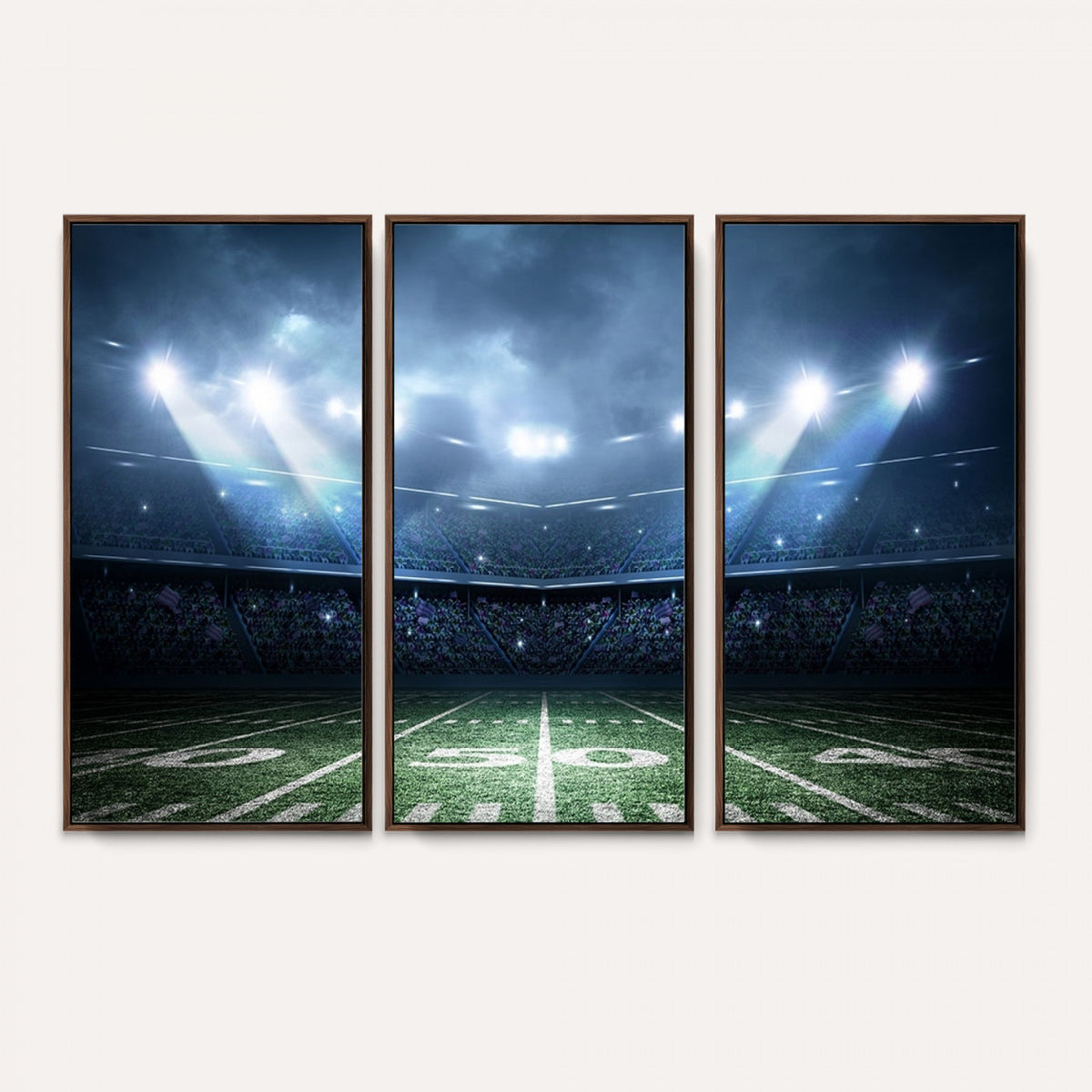 74741-MGV-CV-36X24 - American Football Stadium Wall Art Canvas, American Football Stadium Canvas Print