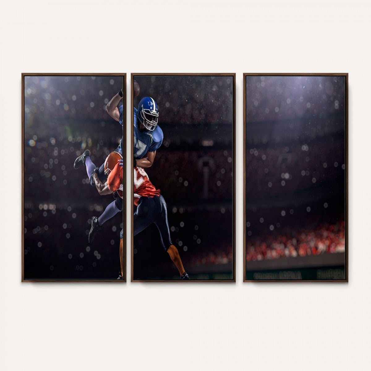 68009-MGV-CV-36X24 - American Football Wall Art Canvas Print, Stadium Sport Wall Art Print