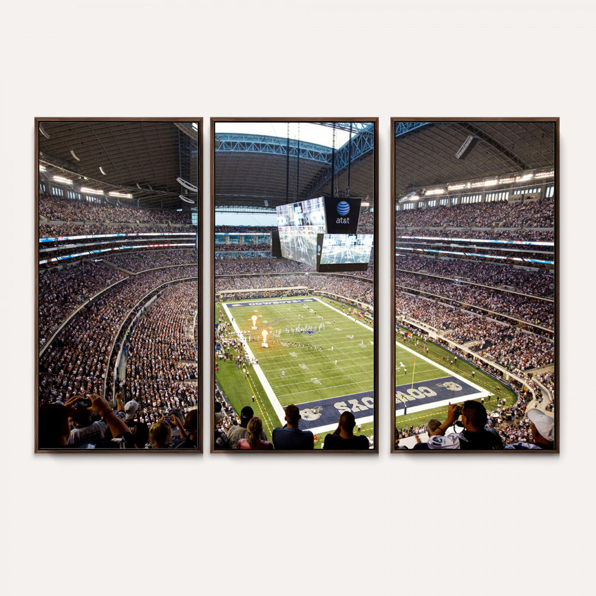 82096-MGV-CV-36X24 - Dallas Cowboys Football Team Print - Arlington AT&T Stadium Wall Art Canvas Print