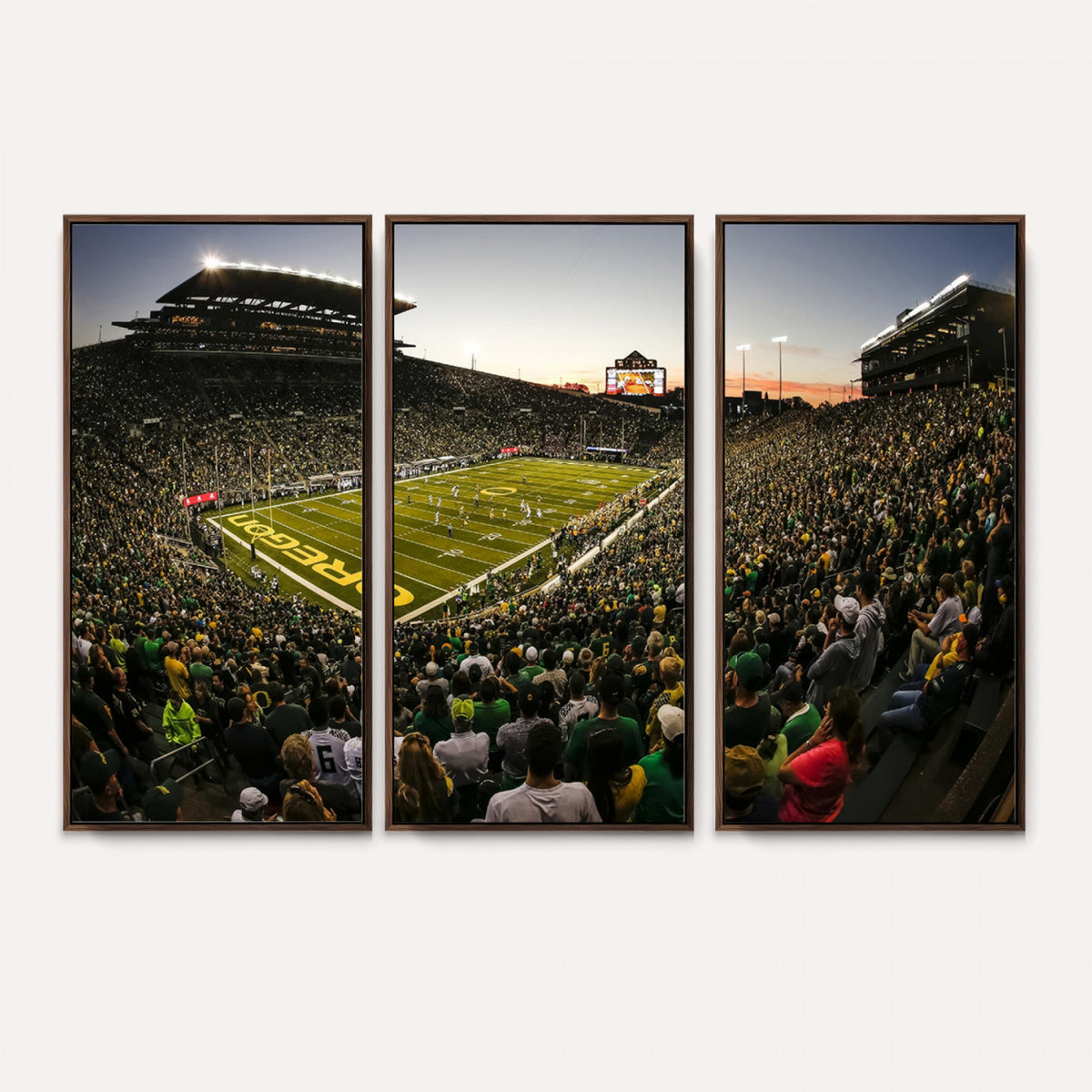 15228-MGV-CV-36X24 - Oregon Stadium Canvas Wall Art, Captivating Game Day Scene