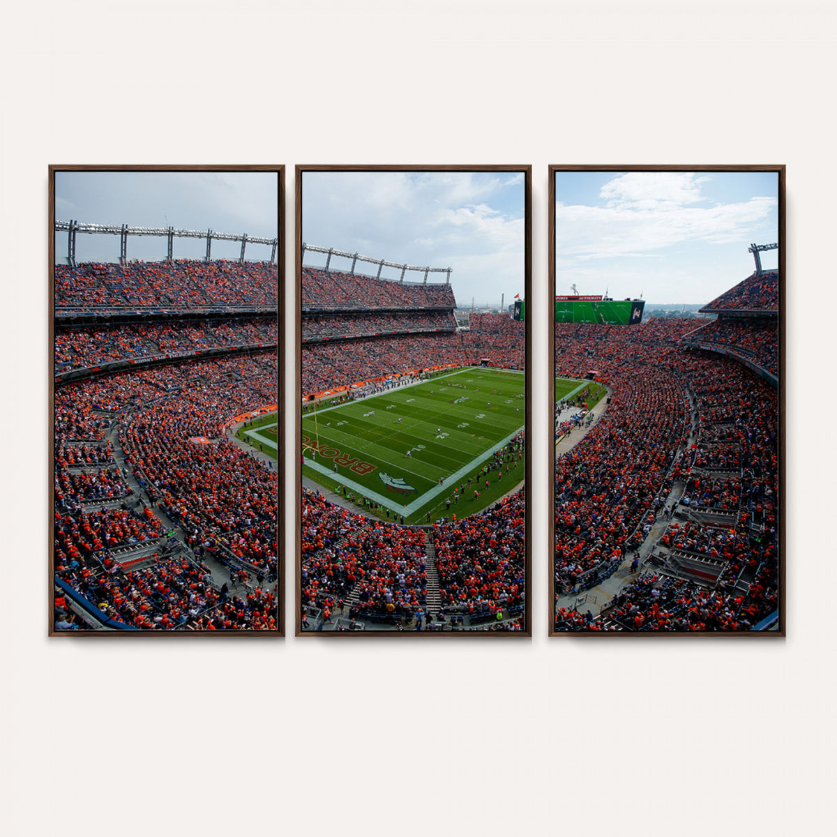 42337-MGV-CV-36X24 - Denver Broncos Football Team Print, Empower Field at Mile High Stadium Wall Art