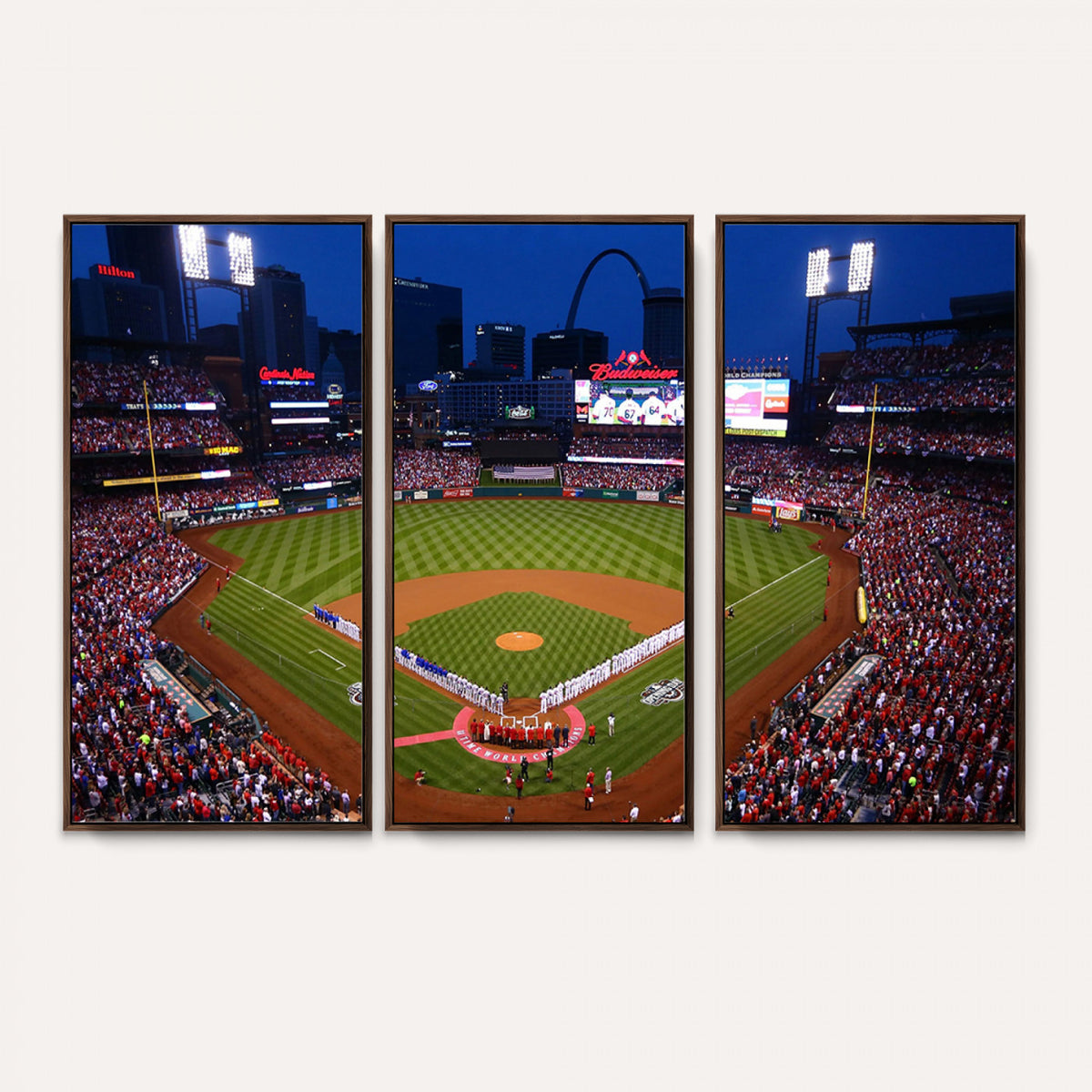 11925-MGV-CV-36X24 - St. Louis Cardinals Baseball Team Print, Busch Stadium Wall Art