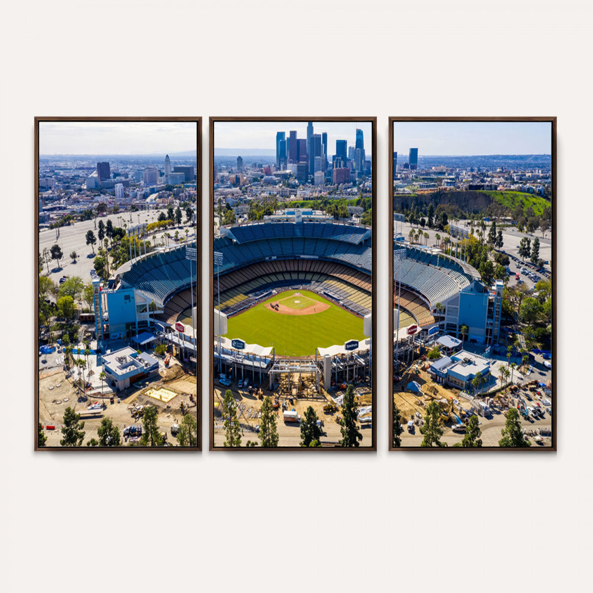 58596-MGV-CV-36X24 - Los Angeles Dodgers Dodger Stadium Wall Art Canvas Print, Extra Large Game Room Wall Decor