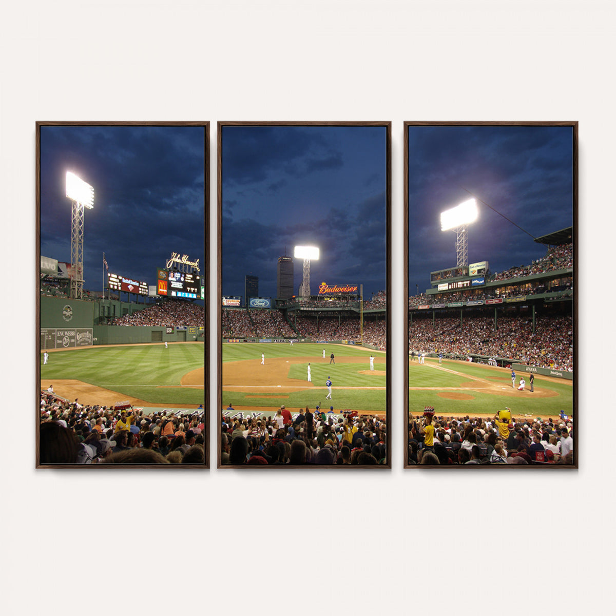 85099-MGV-CV-36X24 - Boston Red Sox Baseball Team Print Canvas, Massachusetts Fenway Park Stadium Wall Art