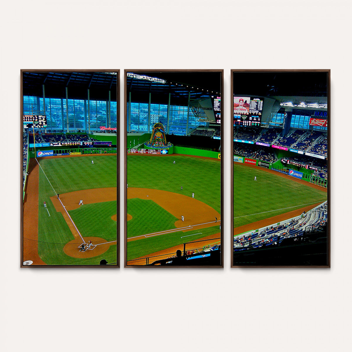 51207-MGV-CV-36X24 - Miami Marlins Baseball Team Print, Miami LoanDepot Park