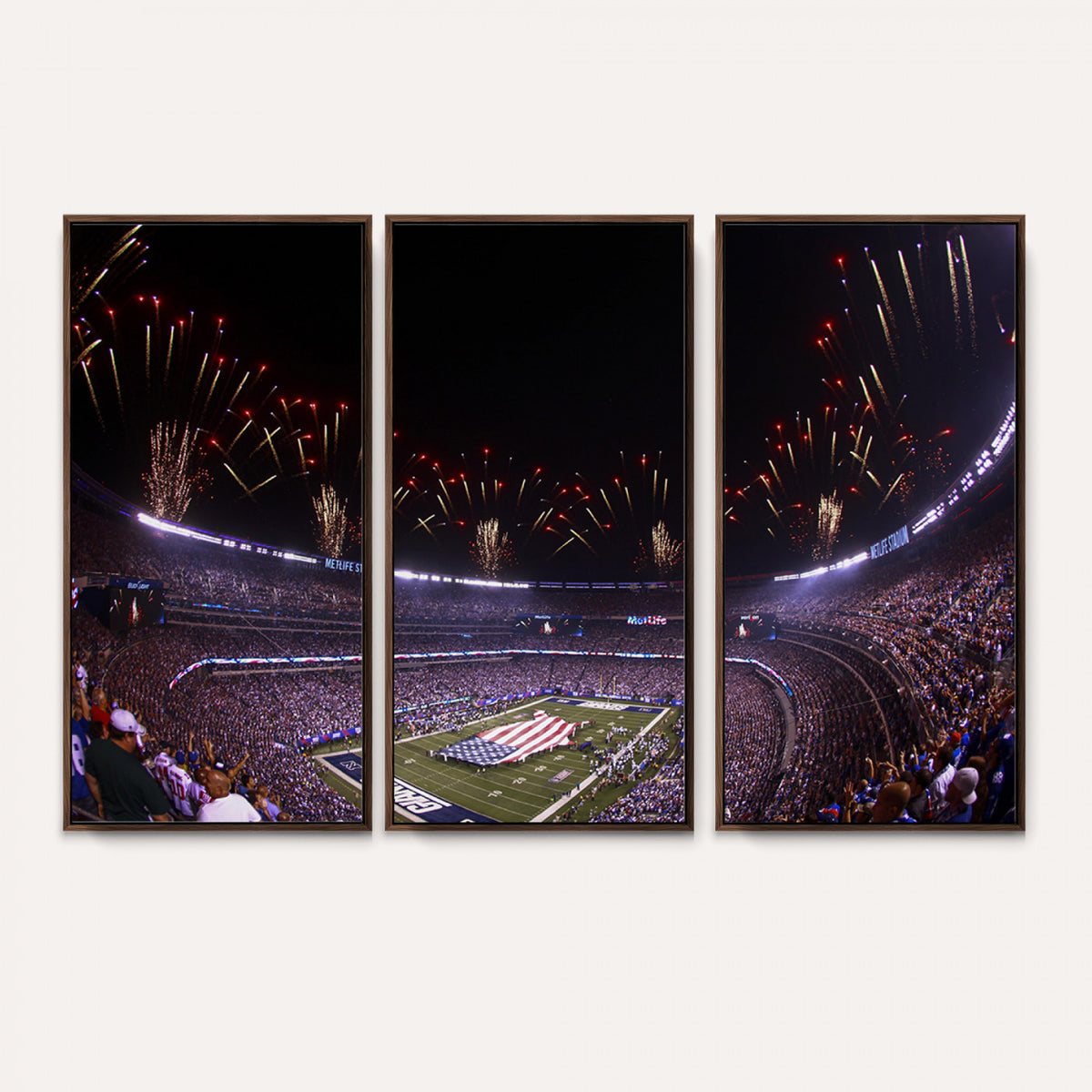 56360-MGV-CV-36X24 - New York Giants Football Team Print, East Rutherford MetLife Stadium Wall Art