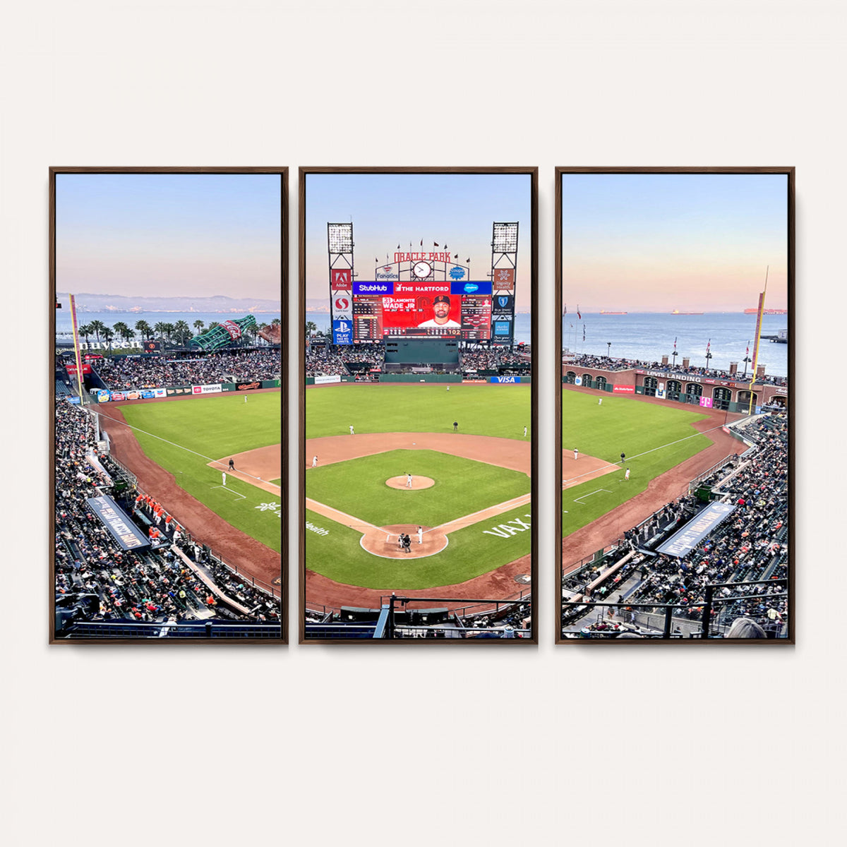 16055-MGV-CV-36X24 - San Francisco Giants Baseball Team Print, Oracle Park