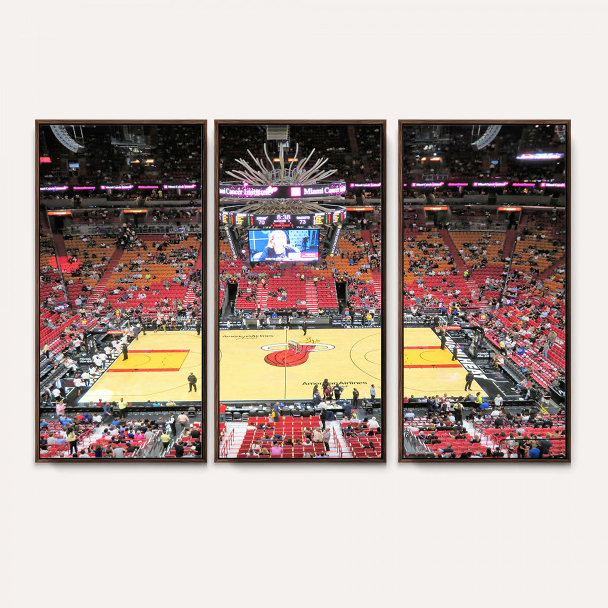 44024-MGV-CV-36X24 - Miami Heat Basketball Team Print Wall Art, Kaseya Center