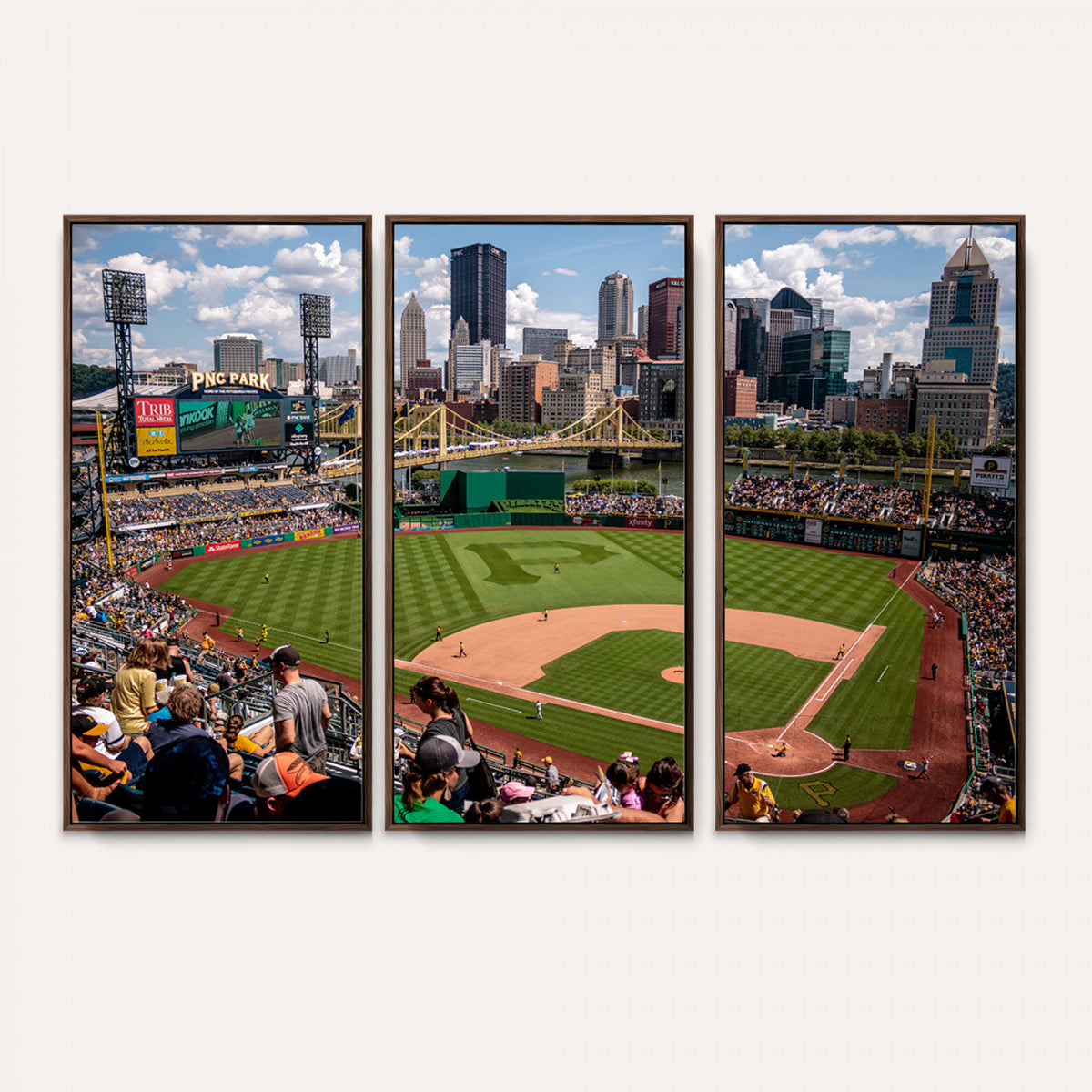 66872-MGV-CV-36X24 - Pittsburgh Pirates Baseball Team Print, PNC Park Stadium