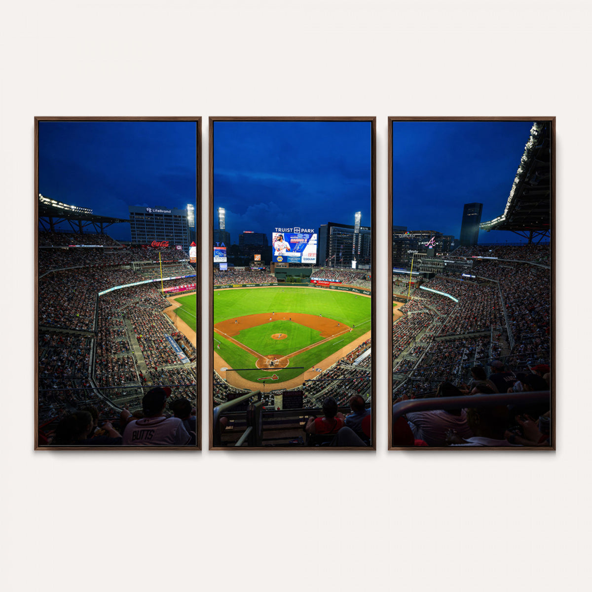88590-MGV-CV-36X24 - Truist Park Night Game Canvas Art, Atlanta Braves Stadium