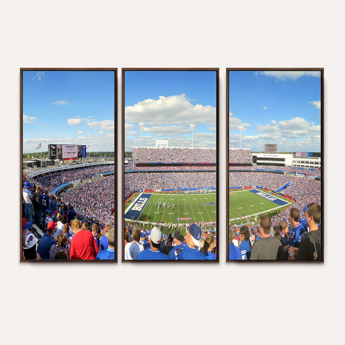 35302-MGV-CV-36X24 - Buffalo Bills NFL Football Team Print, Game Day at Buffalo Highmark Stadium
