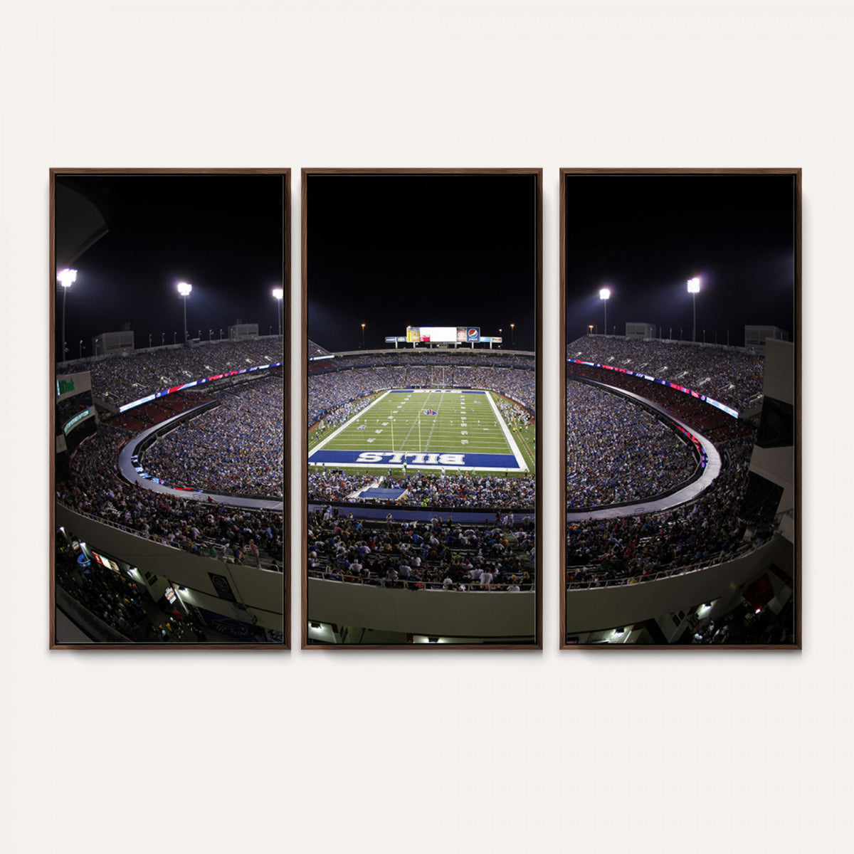 98546-MGV-CV-36X24 - Buffalo Bills NFL Football Team Print, Buffalo Highmark Stadium Wall Art