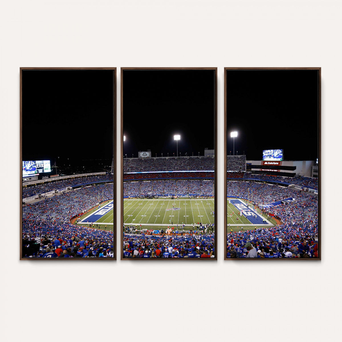 59036-MGV-CV-36X24 - Buffalo Bills Wall Art, Buffalo Bills Stadium Canvas Print for Sports Decor