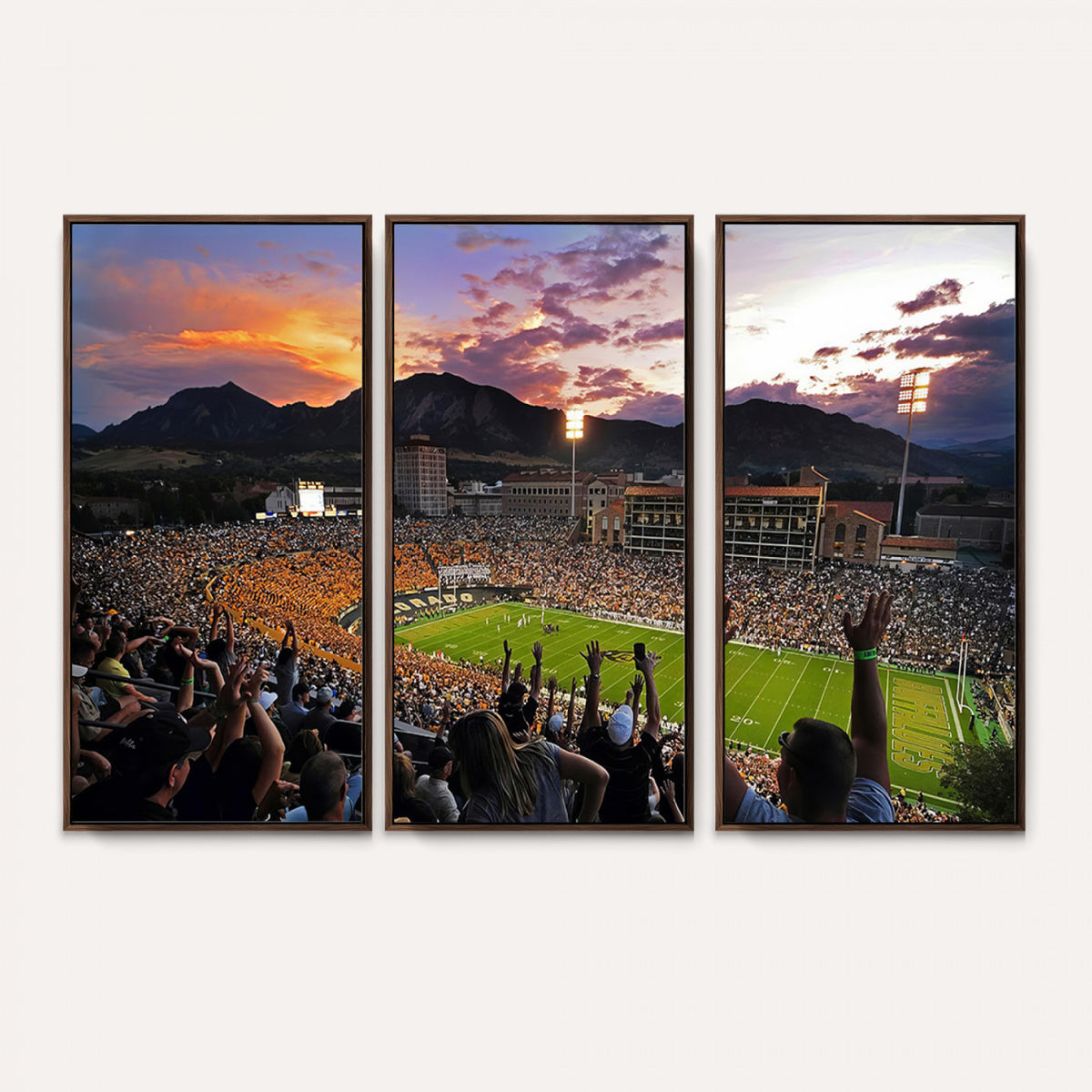 52579-MGV-CV-36X24 - Folsom Field, University of Colorado Buffaloes Football, Framed and Ready to Hang