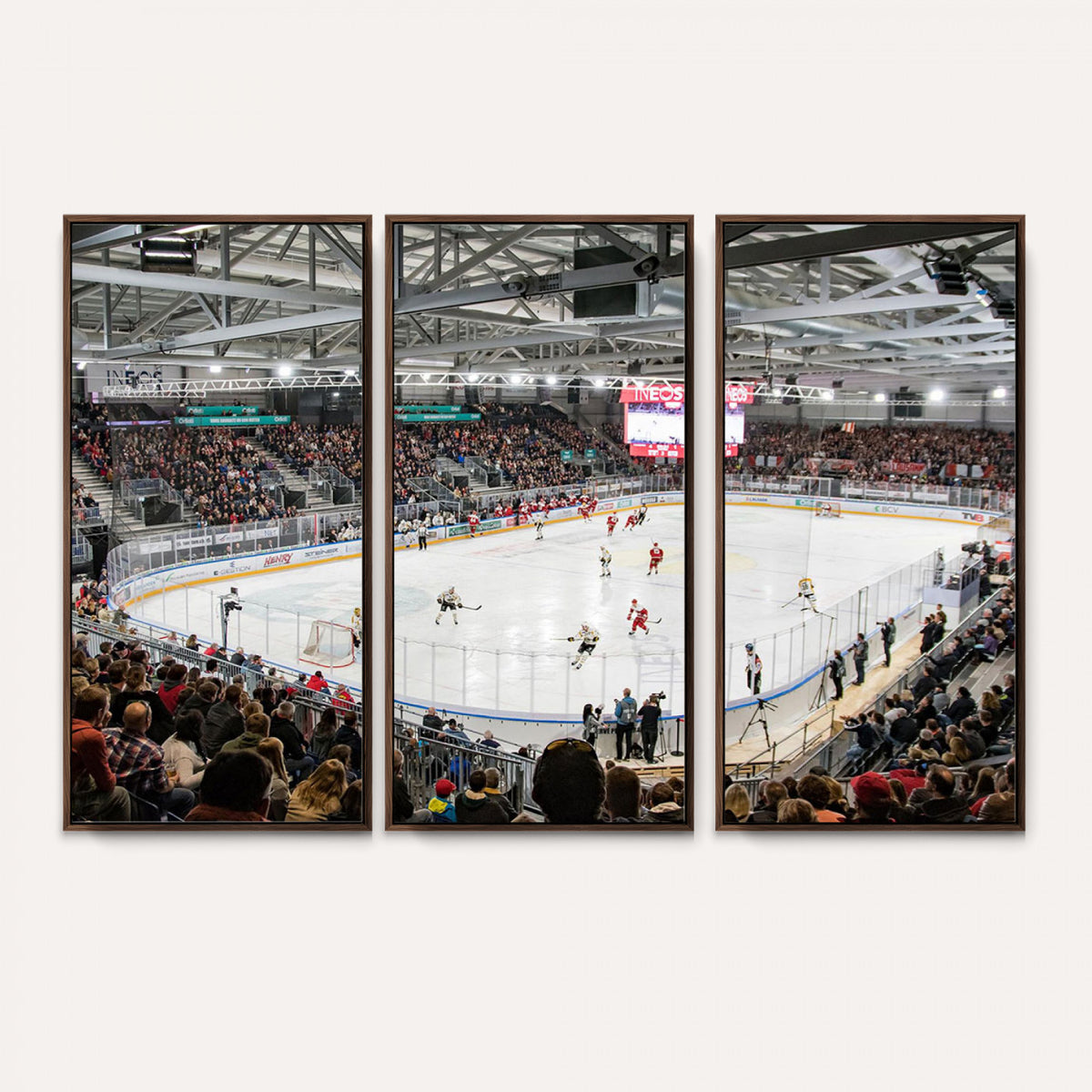 79352-MGV-CV-36X24 - Lausanne Arena Ice Hockey Stadium Wall Art Canvas Print