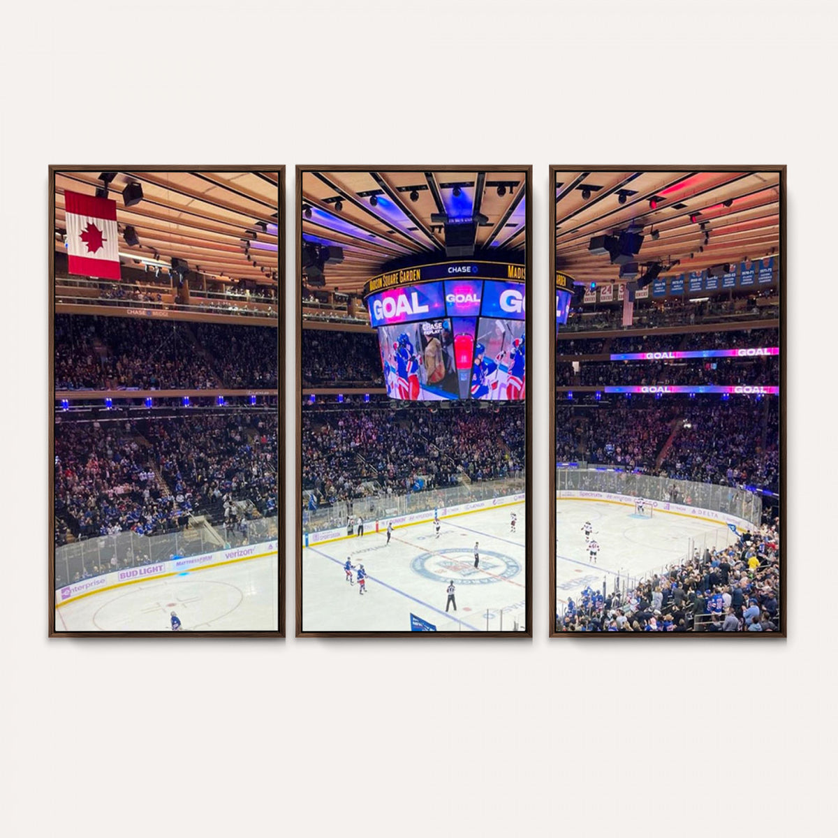 36401-MGV-CV-36X24 - Madison Square Garden New York Rangers Hockey Stadium Wall Art Canvas
