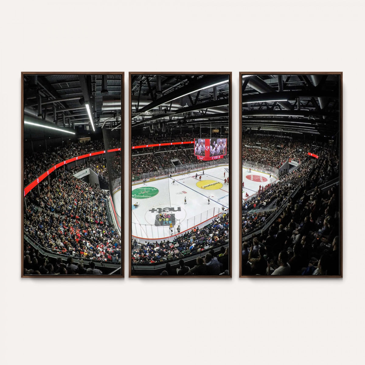 46282-MGV-CV-36X24 - Vaudoise Lausanne Ice Hockey Arena Stadium Wall Art Canvas