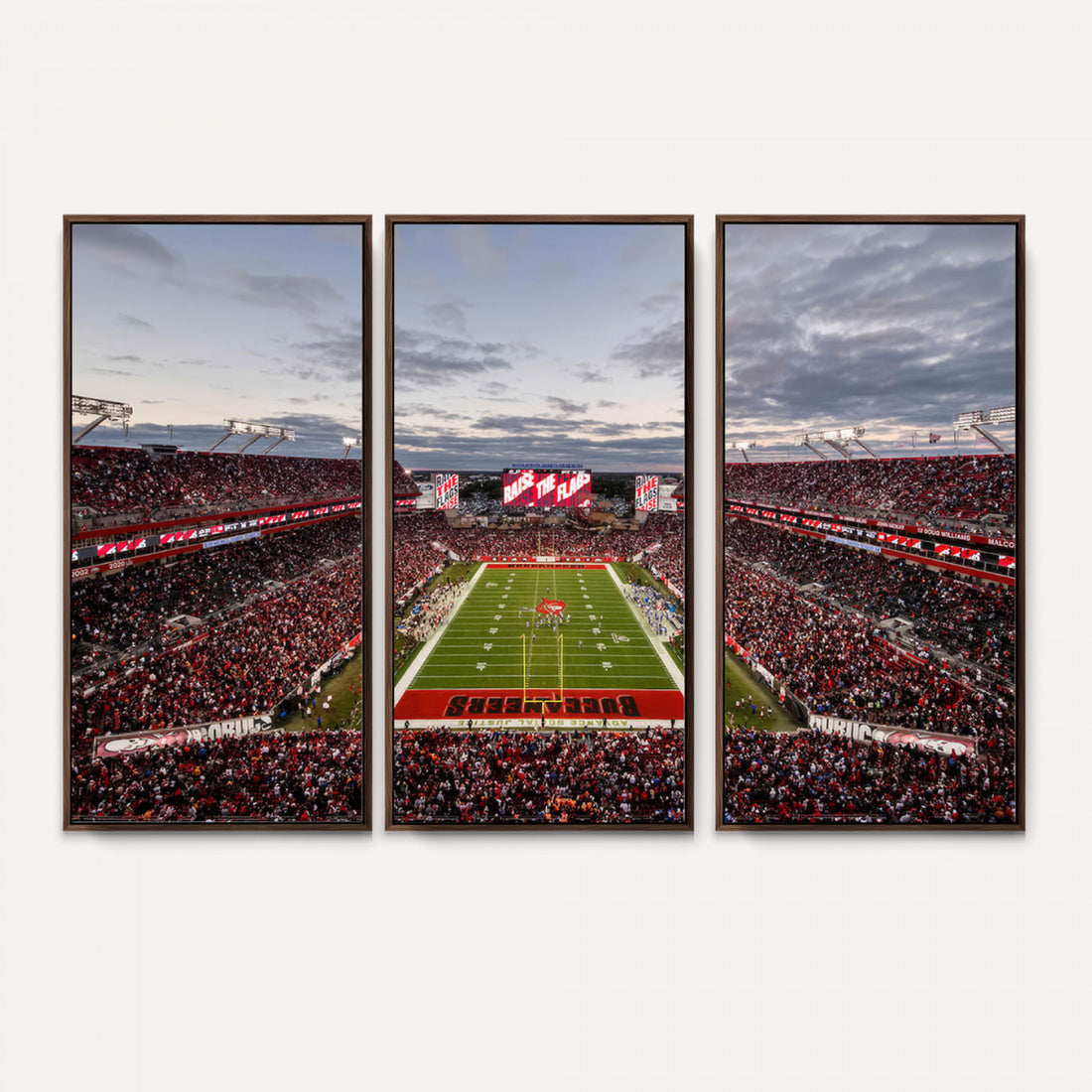 Florida Tampa Raymond James Stadium Wall Art Canvas Print