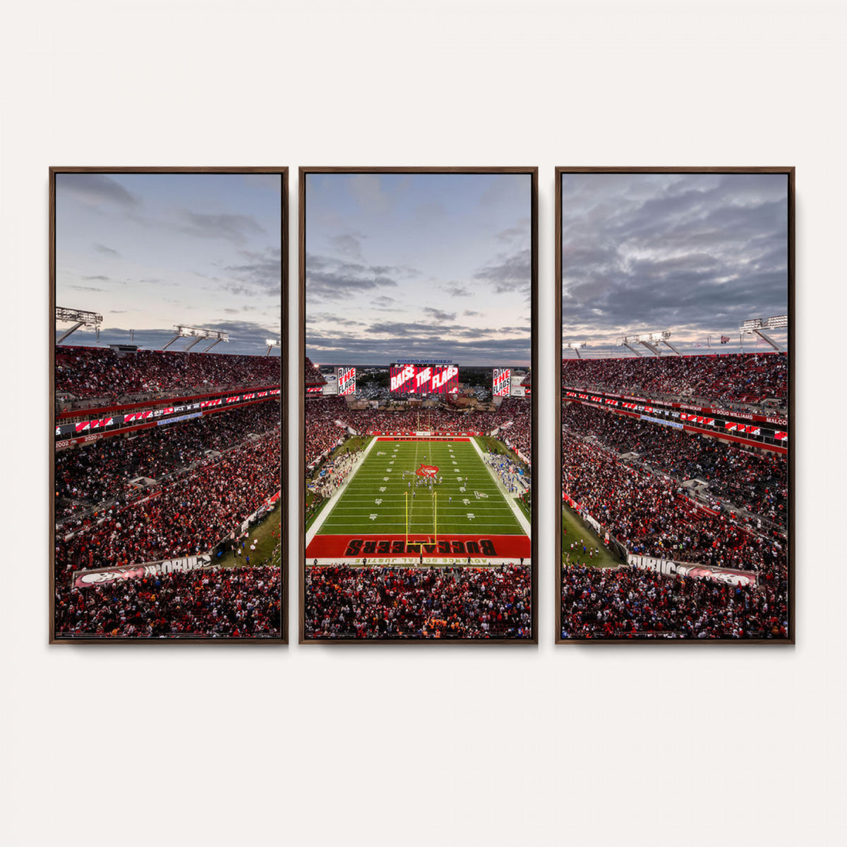 35698-MGV-CV-36X24 - Florida Tampa Raymond James Stadium Wall Art Canvas Print - NFL Football Stadium Print Canvas
