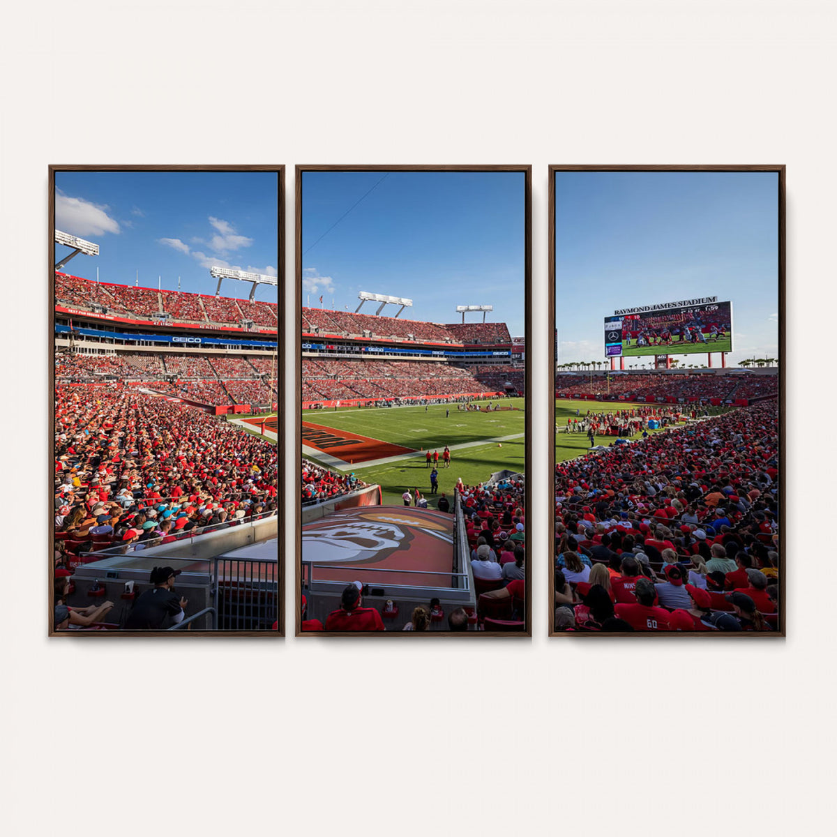 65229-MGV-CV-36X24 - Florida Tampa Raymond James Stadium Wall Art Canvas Print - NFL Football Stadium Print