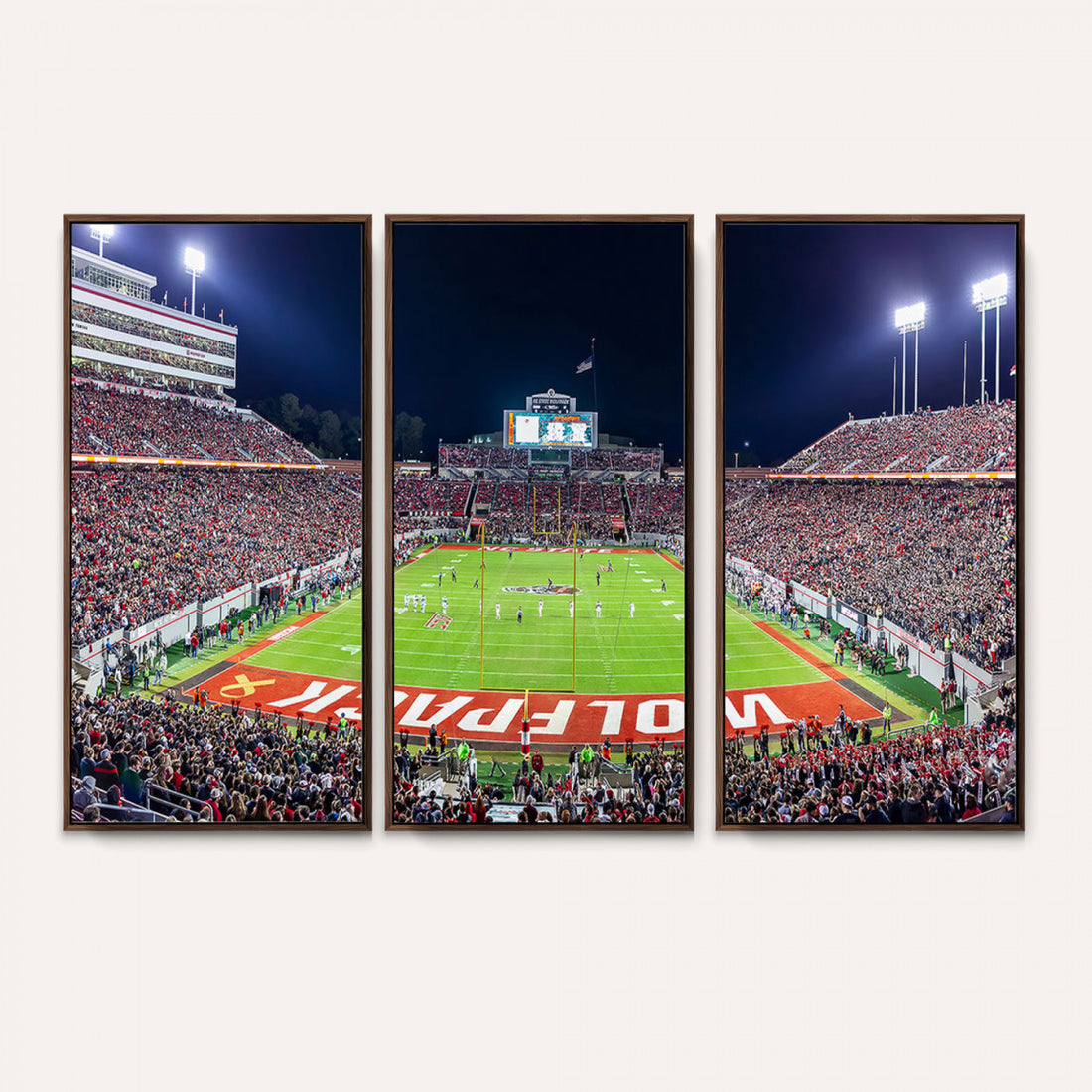 NC State Wolfpack Canvas Print, Raleigh Carter-Finley Stadium