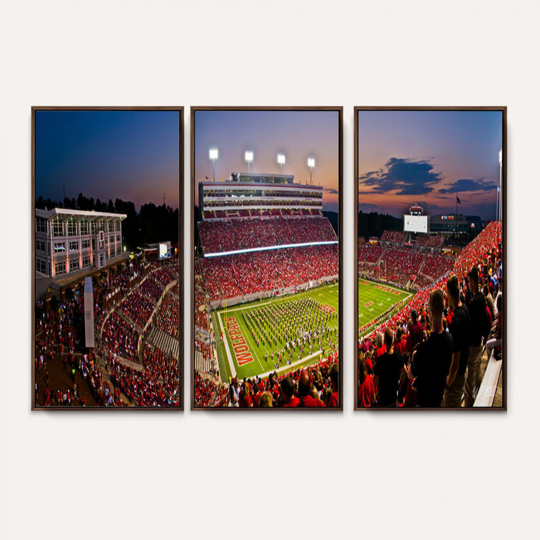 NC State Wolfpack Football Team Print, Raleigh