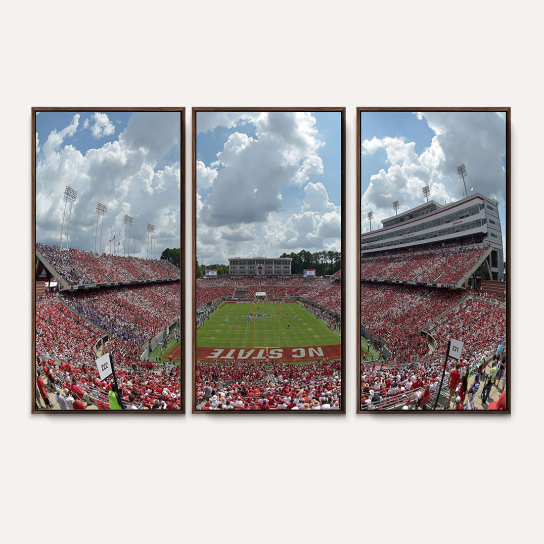 NC State Wolfpack Football Team Print Canvas, Raleigh