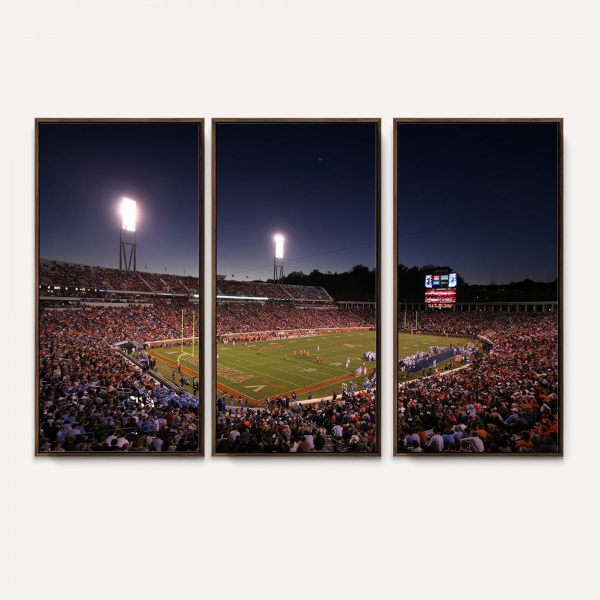 69378-MGV-CV-36X24 - Virginia Cavaliers Football Team Print - Charlottesville Scott Stadium Canvas Print Wall Art