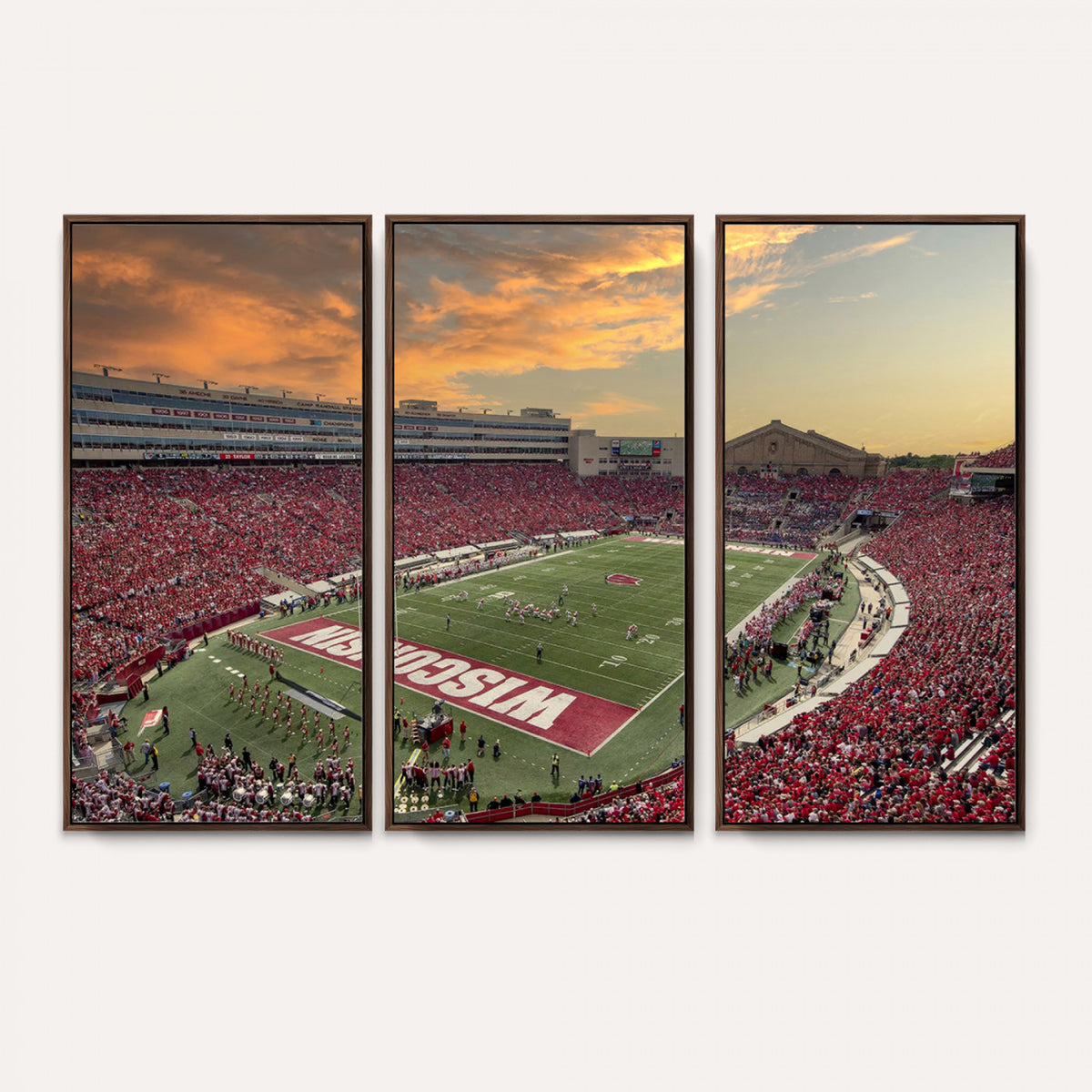 41472-MGV-CV-36X24 - Camp Randall Stadium Wisconsin Badgers Large Wall Art Canvas Print | College Football Stadium Wall
