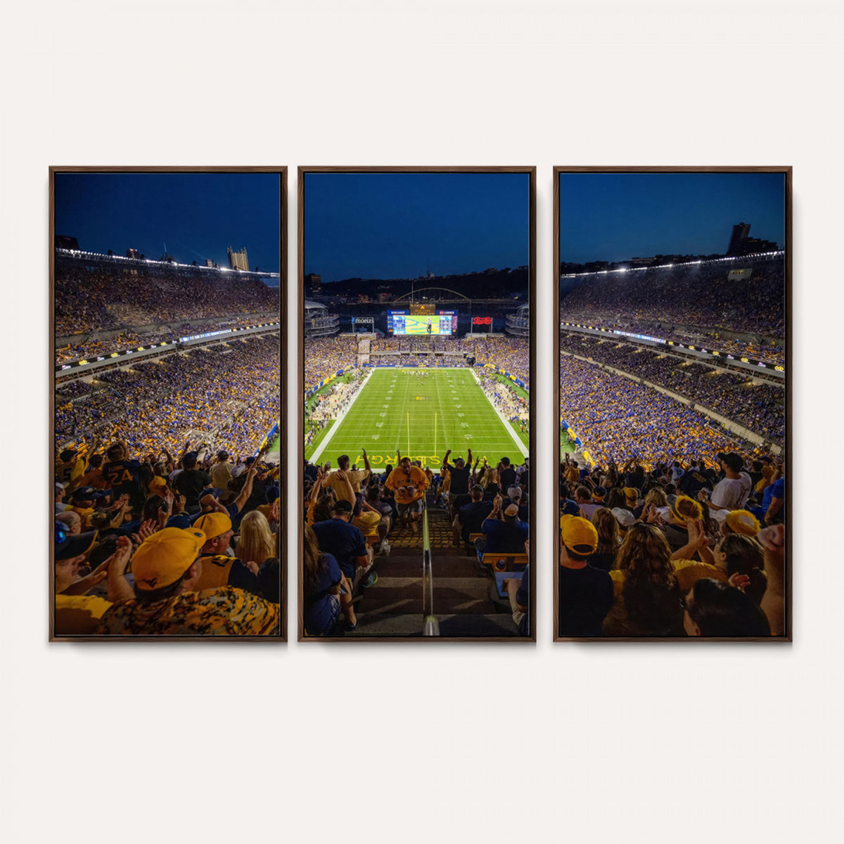 62297-MGV-CV-36X24 - Pittsburgh Panthers Football Team Print - Pittsburgh Acrisure Stadium Wall Art Canvas Print