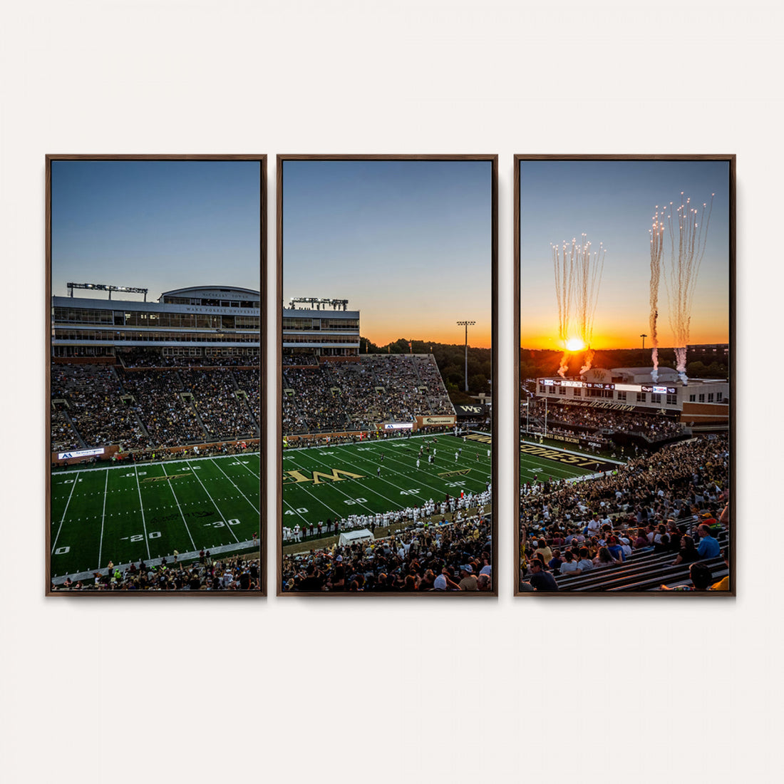 Demon Deacons Football Team Print Canvas, Winston-Salem