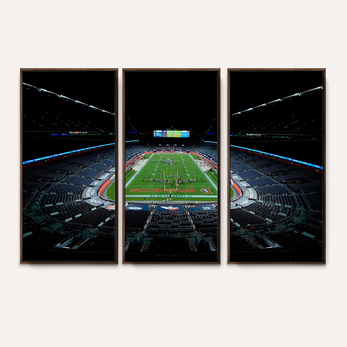 14797-MGV-CV-36X24 - Denver Broncos Football Team Print Canvas- Denver Empower Field at Mile High Stadium Wall Art Canvas