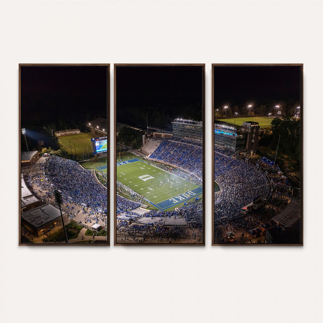 Duke University Blue Devils Football Print Canvas, Durham