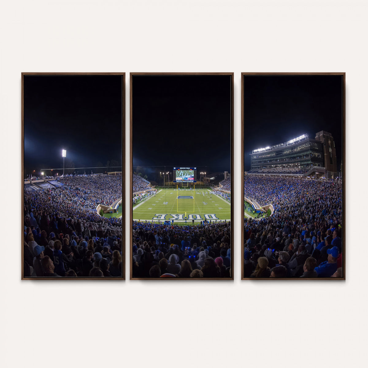 21070-MGV-CV-36X24 - Duke University Blue Devils Football Team Print - Durham Wallace Wade Stadium Wall Art Canvas Print