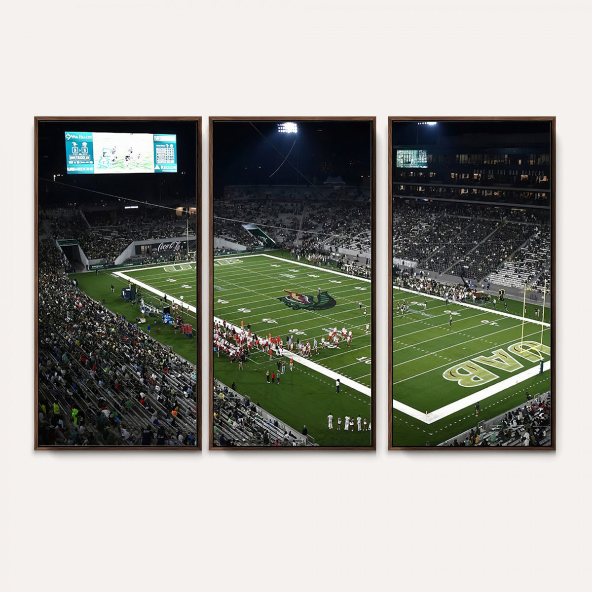 81740-MGV-CV-36X24 - UAB Blazers Football Team Print - Birmingham Protective Stadium Wall Art Canvas Print