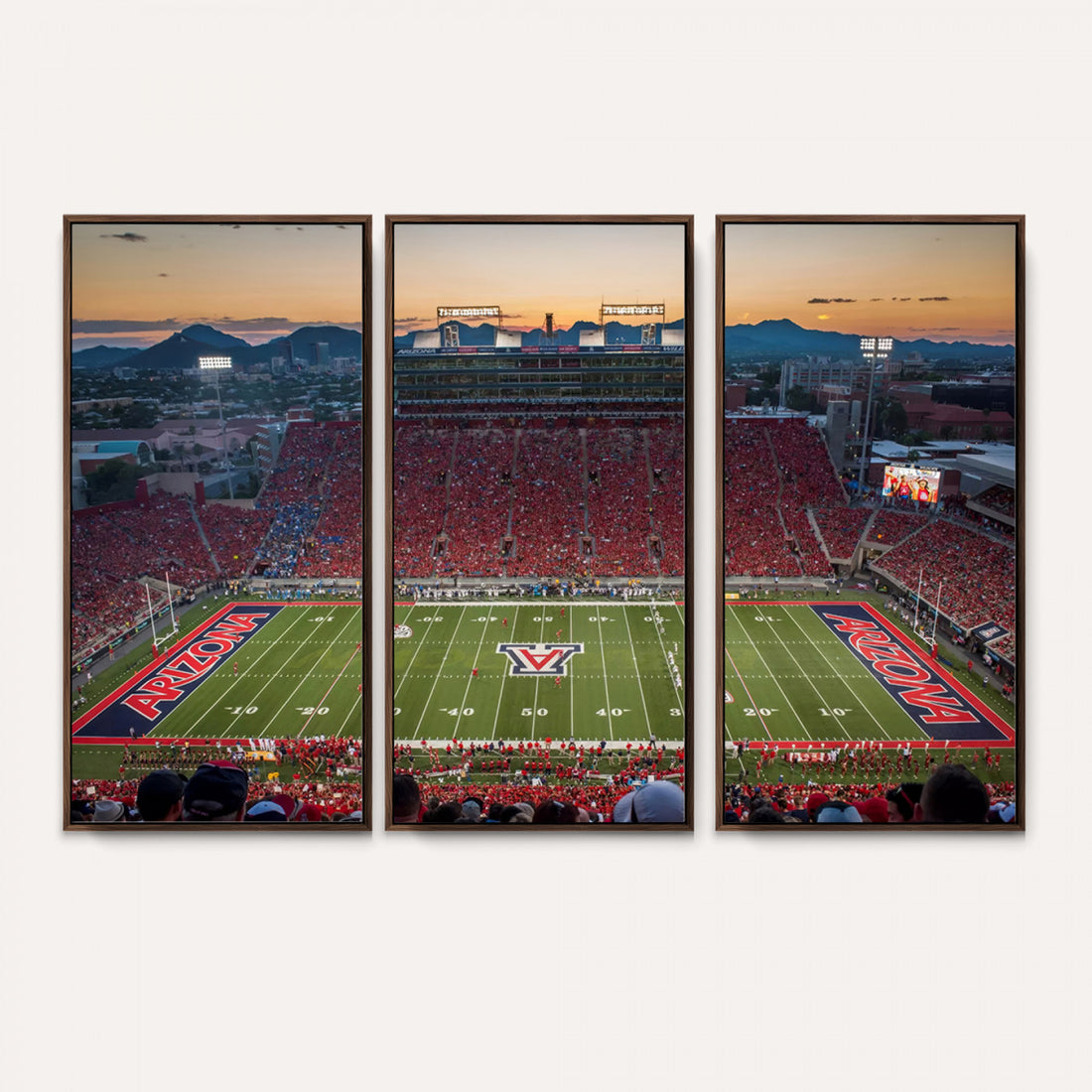 Arizona Wildcats Football Team Print, Tucson Arizona, Framed and Ready to Hang