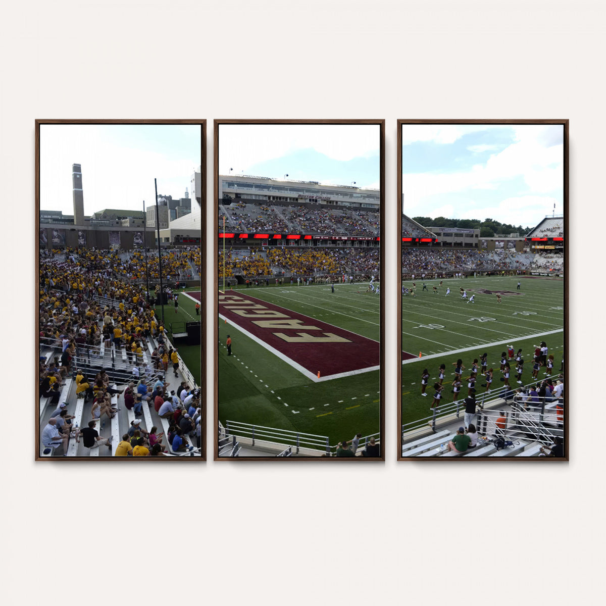 61503-MGV-CV-36X24 - Boston College Eagles Football Team Print - Boston Alumni Stadium Wall Art Canvas Print