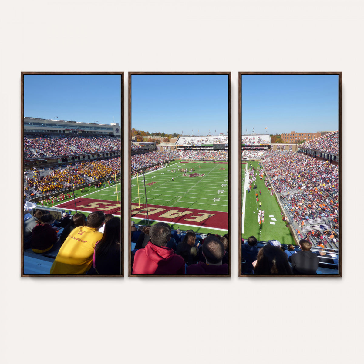 78117-MGV-CV-36X24 - Boston College Eagles Football Team Print - Boston Alumni Stadium Wall Art Canvas Print
