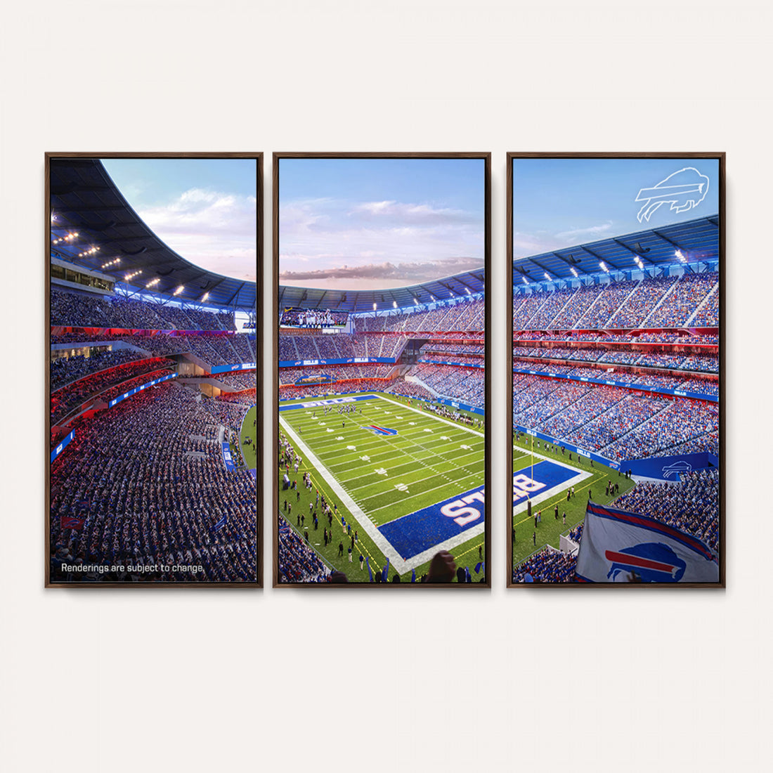 Buffalo Bills Football Team Print Canvas, Buffalo Highmark Stadium