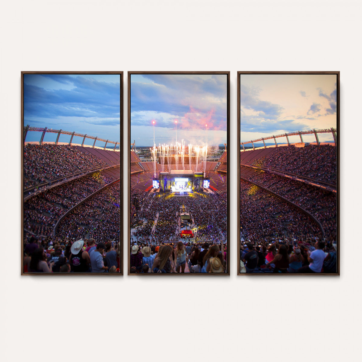 24689-MGV-CV-36X24 - Denver Broncos Football Team Print Canvas, Empower Field