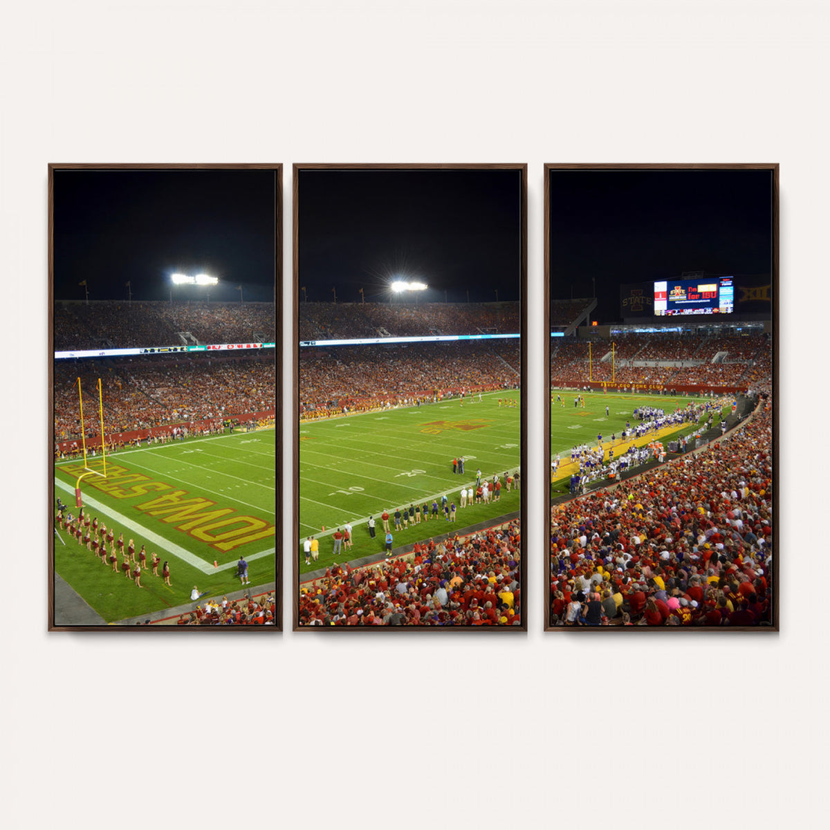 27211-MGV-CV-36X24 - Iowa State University Cyclones Football Team Print, Ames, Extra Large Game Room Wall Decor