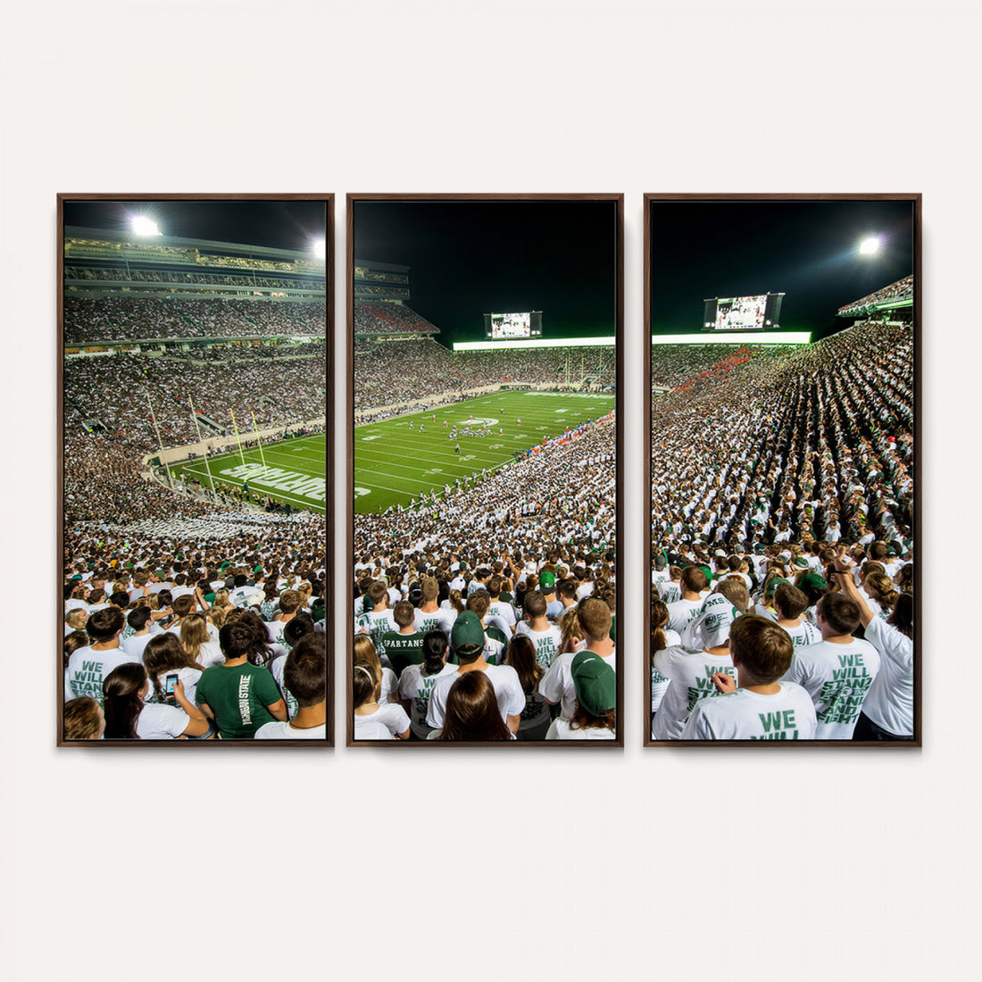 Michigan State Spartans Football Canvas Print, East Lansing
