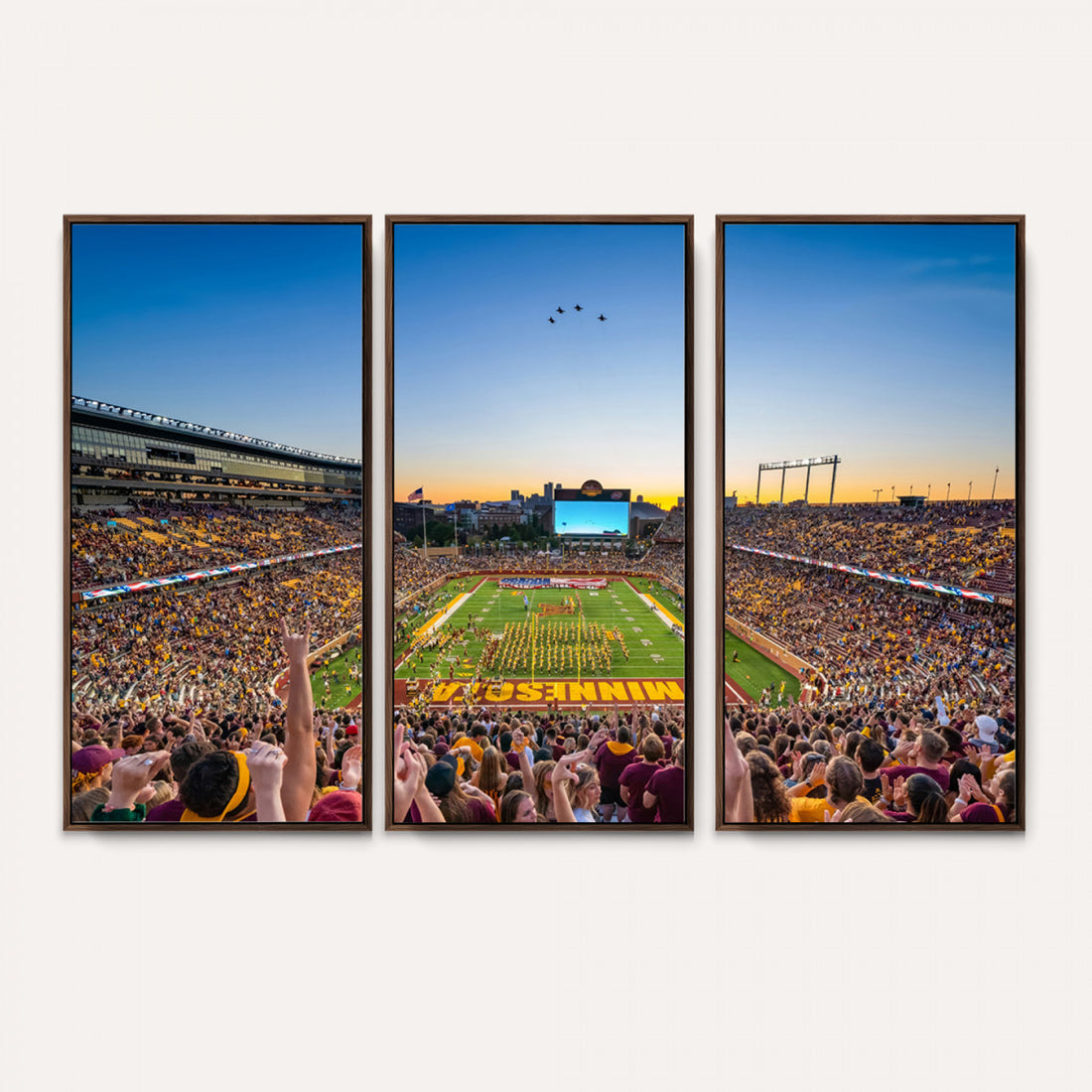 University of Minnesota Golden Gophers Art Print, Huntington Bank Stadium