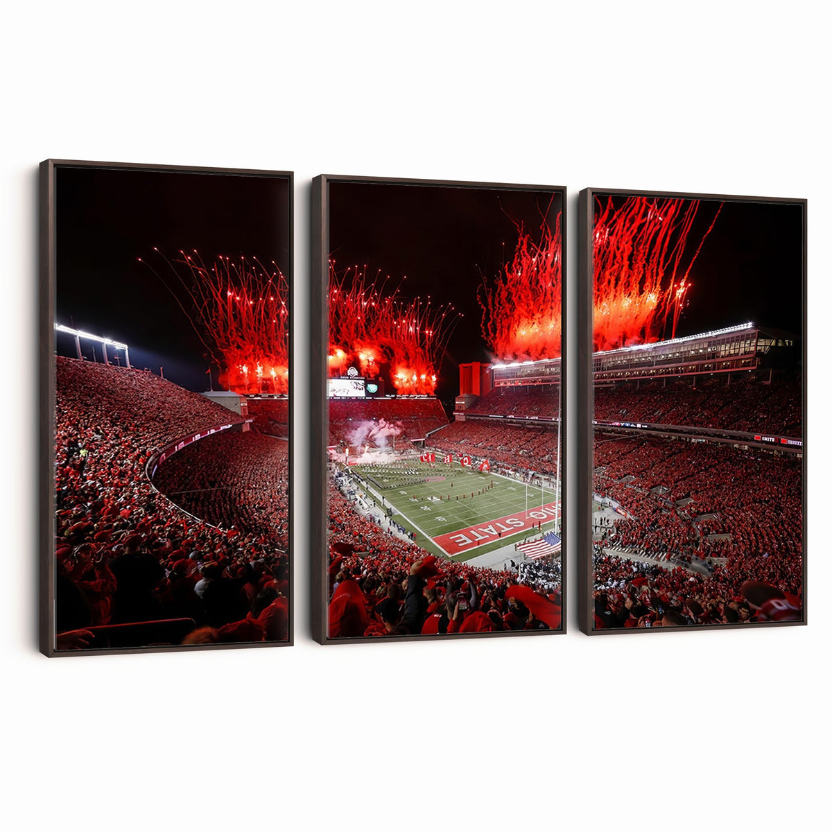 56909-MGV-CV-24X16 - Ohio State University Buckeyes Football Team Print