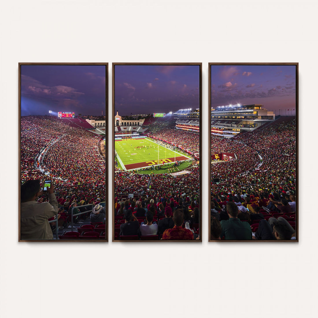 The University of Southern California USC Trojans Football Team Print, Extra Large Game Room Wall Decor