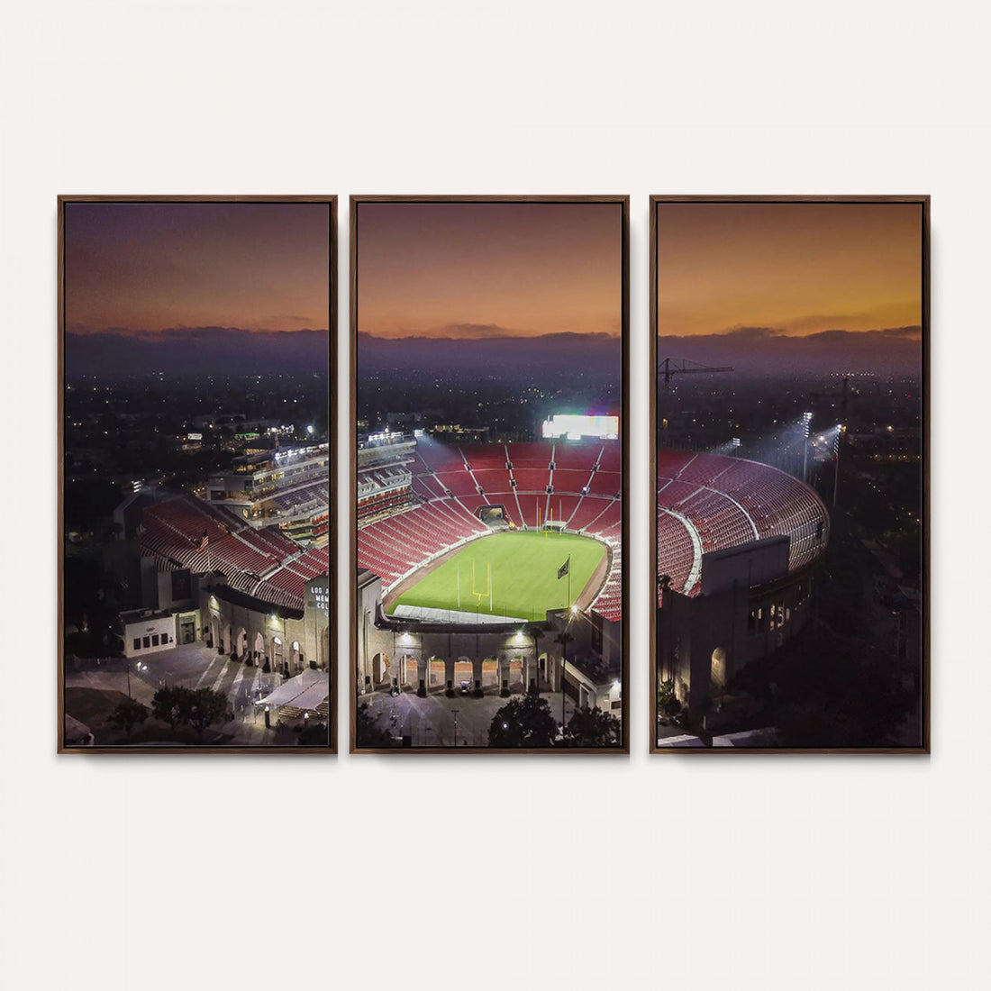 The University of Southern California USC Trojans Football Team Print, Los Angeles Memorial Coliseum
