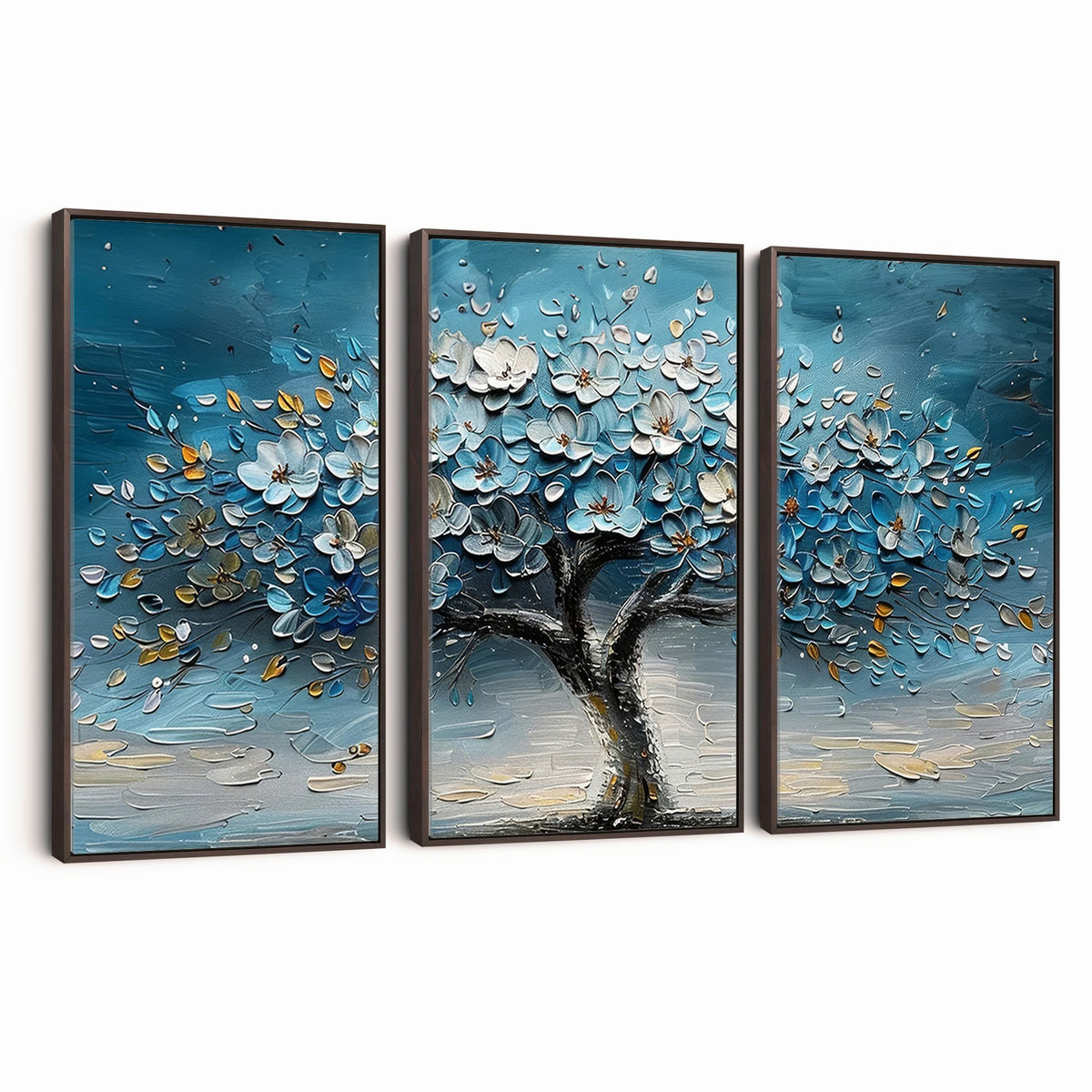 24109-_Poster-30x20 - Abstract Blooming Tree Wall Art Canvas Print, Floral Modern Home Decor