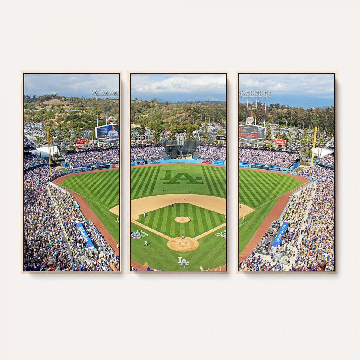 34760-MGV-CV-36X24 - Citi Field Wall Art Print | 3-Panel New York Mets Baseball Stadium Canvas Print
